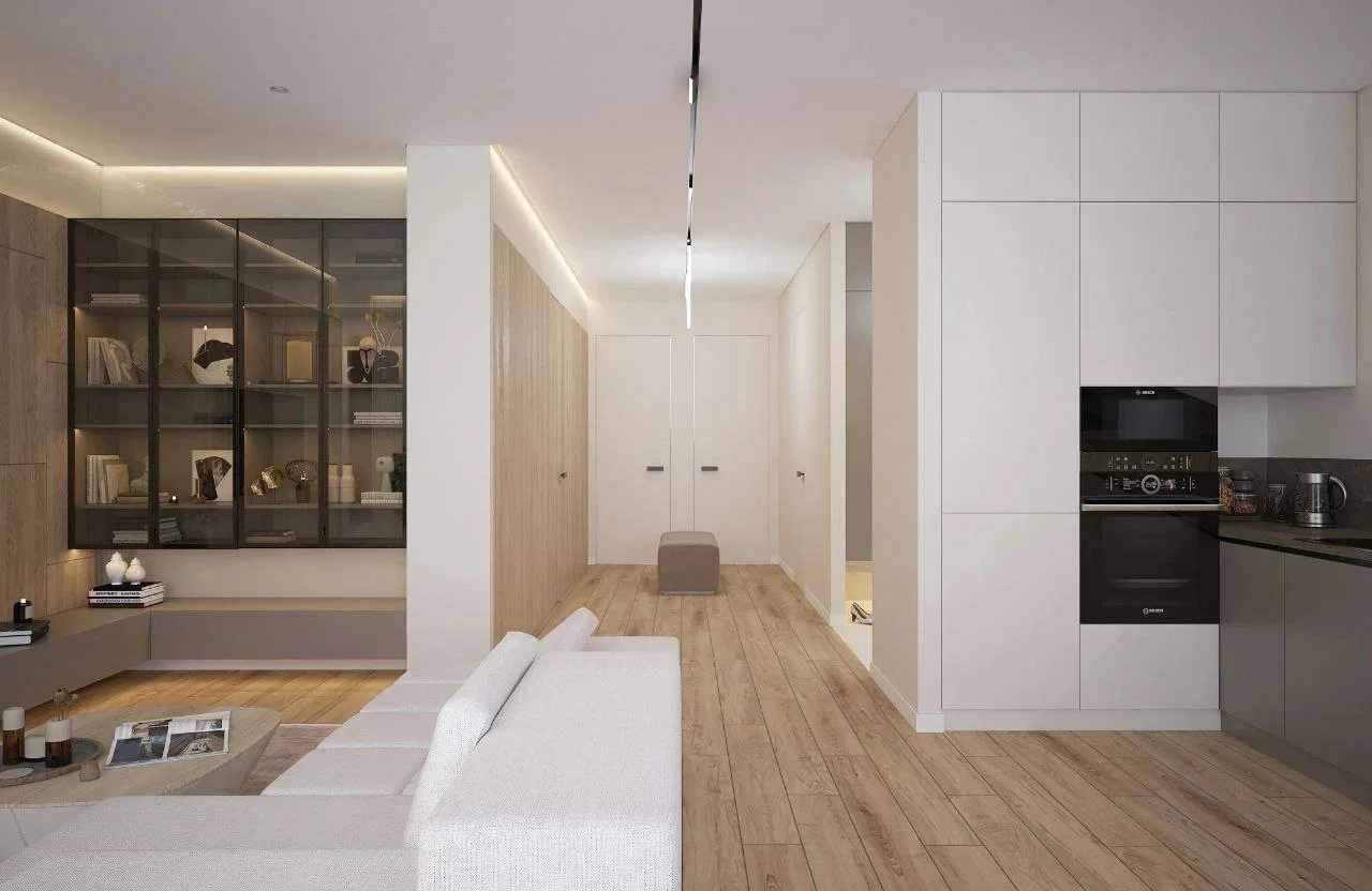 Скрытые двери AXELDOORS Invisible в современном интерьере