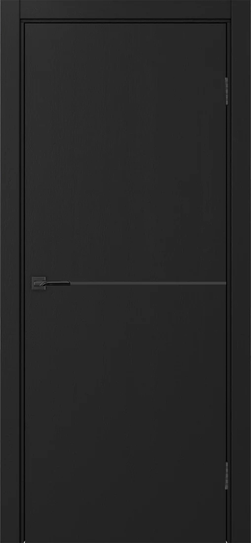 Optima Porte Неаполь 202 молдинг алюм.чёрн.
